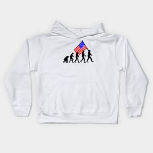 Evolution Us Flag Kids Hoodie